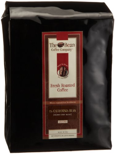 The Bean Coffee Company, California Bean, Ground Coffee, 5-Pound Bags