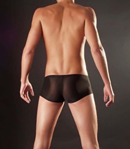 Dong Dian Men's Soft Sexy Pouch Boxer Briefs Underwear Black S