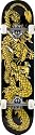 Powell Golden Dragon "Striking Dragon" complete skateboard BLACK Maple