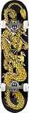 Powell Golden Dragon Striking Dragon complete skateboard BLACK Birch
