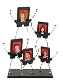 Umbra Amigos Frame Set, Including 5 doubled-sided mini frames, Black and nickel