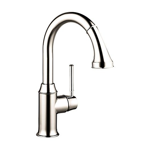 Hansgrohe 04216830 Talis C Prep Kitchen Faucet with Pull Down 2-Spray, Polished Nickel