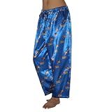Womens NBA Philadelphia 76ers Comfortable Fit Sleepwear / Pajama Pants - Blue & Coffee (Size: L)