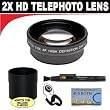 2x Digital Telephoto Professional Series Lens + Lens Adapter Tube (If Needed) + Lenspen + Lens Cap Keeper + DB ROTH Micro Fiber Cloth For The Sony Cybershot DSC-F828, DSC-F717, DSC-F707 Digital Cameras