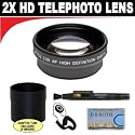 2x Digital Telephoto Professional Series Lens + Lens Adapter Tube (If Needed) + Lenspen + Lens Cap Keeper + DB ROTH Micro Fiber Cloth For The Nikon D5000, D3000 Digital SLR Cameras Which Have Any Of These (18-55mm, 55-200mm, 50mm) Nikon Lenses