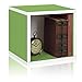 Way Basics Eco Stackable Storage Cube, Cubby Organizer (Tool-Free Assembly and Uniquely Crafted from Sustainable Non Toxic zBoard paperboard), Green