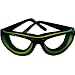 RSVP International Onion Goggles, Black