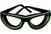 RSVP International Onion Goggles, Black