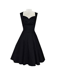 Sexy Cocktail Vintage Cotton/Elastane Full-Skirt Sleeveless Evening Dress/Prom Dress/Wedding Party Dress 