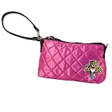 NHL Florida Panthers Pink Quilted Wristlet