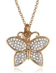 Juicy Couture Pave Butterfly Necklace, 31.21"