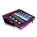 Fintie Folio Case for Original iPad 1st Generation - Slim Fit Vegan Leather Stand Cover with Stylus Holder for iPad 1st Generation 2010, Purple