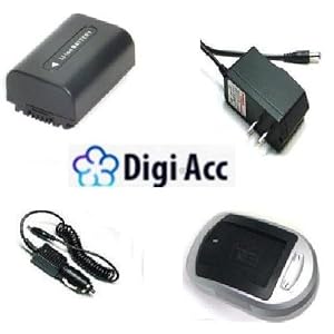 Compatible Accessory Kit High Capacity Rechargeable Lithium ion Battery and AC DC Battery... by 