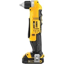 DEWALT DCD740C1 20-Volt MAX Li-Ion Compact Right Angle Drill Kit, 1.5 Ah