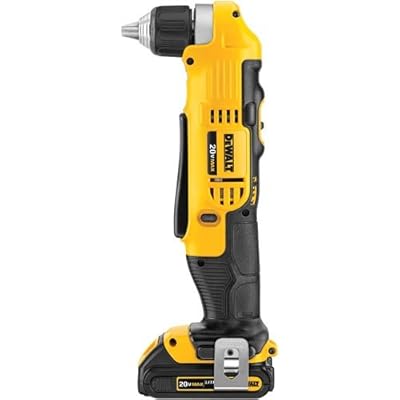 DEWALT DCD740C1 20-Volt MAX Li-Ion Compact Right Angle 1.5 Ah Drill Kit