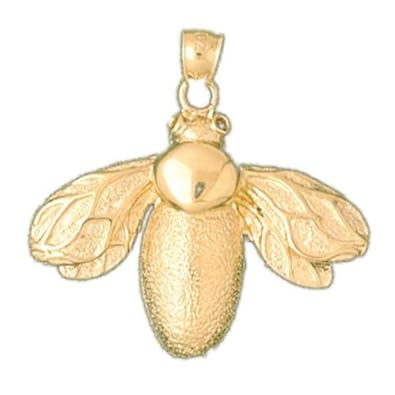 Cheap Girls Jewelry Dazzlers Solid 14k Gold Bee Charm Pendant Available in three colors from jewelsberry (weights: 6.4 grams only) For Sale