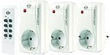 Elro AB440S/3C Funksteckdosen Set: 3 x Funksteckdose und 1 x Fernbedienung