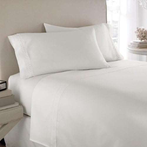 100% Egyptian Cotton 3PC Duvet Set For Stylish, Comfortable King Bed Highest Quality 800 Thread Count With White Color
