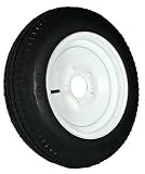 5-hole 12 x4 White Trailer Wheel and Tire (1045 lb. capacity)