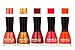 Fashion Bar Nail Polish in Glitter Orange,Gold,Maroon,Pink,Orange Shades Combo RS.279.00