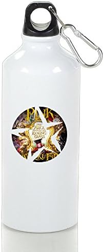 Film Song Poster Star Portable Aluminum Outdoor Sport Flask White With Carabiner Hook,400-600ml /6.5OZ