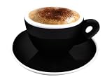 Produkt-Bild: Dickwandige Cappuccinotassen &raquo;Latteccino Nero&laquo;, 6 St&uuml;ck