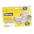 Fellowes Keyboard Cover - Supports Keyboard - Polyurethane - Transparent