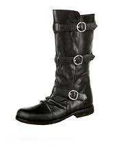 Portia Leather Triple Buckle Boot