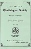 The British Pteridological Society : abstracts of reports and papers read at meetings, 1894-1905