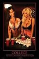COLLEGE TWO RACKS BREASTS BOOBS BEER PONG POSTER 8495