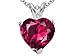 Read 2.02 cttw Created Ruby and Genuine Diamond Heart Pendant LIFETIME WARRANTY Details 2.02 cttw Created Ruby and Genuine Diamond Heart Pendant LIFETIME WARRANTY