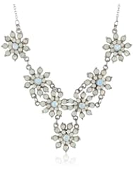 Nina Opal Multi-Floral V-Necklace, 17"