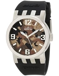 Invicta Womens 10462 DNA Brown Camouflage Dial with Black Silicone Strap Watch
