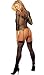 Fishnet Stockings Set with Long Sleeves (One Size, Black)