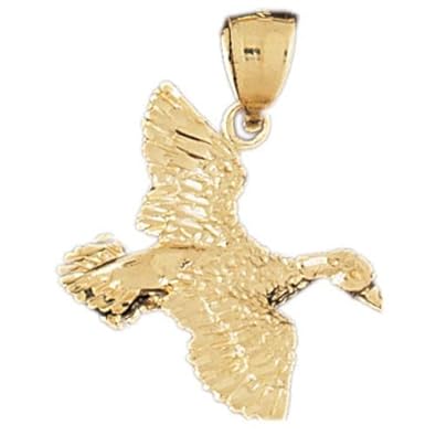 Cheap Girls Jewelry Dazzlers Solid 14k Gold Ocean Bird Charm Pendant Available in three colors from jewelsberry (weights: 4.2 grams only) For Sale