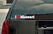 I Love Missouri Vinyl Decal - White with a red heart