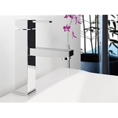 Design Einhandmischer Waschtischarmatur SA-002, Wasserhahn mit einhebelmischer Mischbatterie f�rs Waschbecken im Bad, Sanit�r-Armatur aus Chrom (verchromt), als Badarmatur / Hahn f�r jeden Waschtisch einsetzbar, DAW - Armaturen