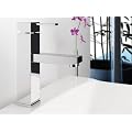 Design Einhandmischer Waschtischarmatur SA-002, Wasserhahn mit einhebelmischer Mischbatterie f�rs Waschbecken im Bad, Sanit�r-Armatur aus Chrom (verchromt), als Badarmatur / Hahn f�r jeden Waschtisch einsetzbar, DAW - Armaturen