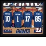New York Giants Personalized Locker Room Print
