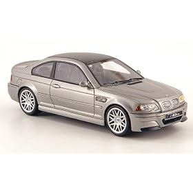 BMW M3 (E46) CSL, met.-gris, 2003, Model Car, Miniature d�j� mont�e, Premium X 1:43