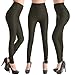 Bloom's Outlet Womens Polyurethane Leather High Waist Leggings Tight Pant LG27
