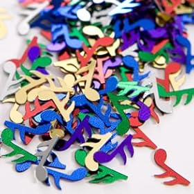  Multicolor Music Notes Confetti