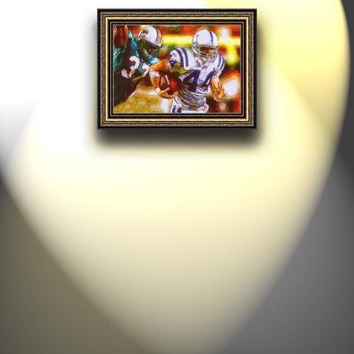 Completely Handpainted American Football Sport Painting, Custom Order FL8312, Oil on Canvas, with Option to Paint Jerry, Brett & Co. from Any Other Favorite Photograph or Picture, Unframed, Size 21'' x 30