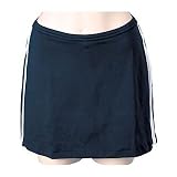 Womens Adidas Striped Synergy Skirt - Dark Navy/White