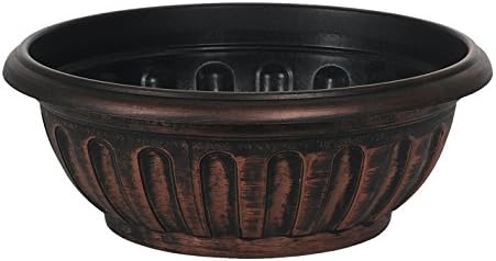 Hills Imports Recycled Composite Bowl, 14-Inch, Copper Wash