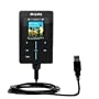 Classic Straight USB Cable for the Philips GoGear HDD1630/17 with Power Hot Sync and Charge capabilities - uses Gomadic TipExchange Technology