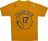 Golden State Warriors Chris Mullin Adidas 1985 Throwback Gold Shirt