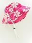 Girls Reversible UV Sun Protective Plumeria Breeze Bucket Hats (UPF 50+)
