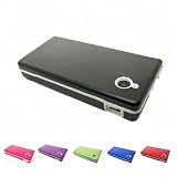BLACK Nintendo DSi NDS i NDSI Aluminum Metal Case Skin Protector Cover + Free Screen Protectors