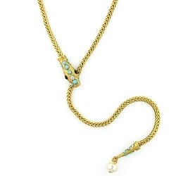 1960s Vintage Gold Snake Necklace